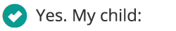 Yes. My child: